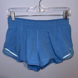 Hotty Hot Low-Rise Lined Short 2.5" Blue - Size 8